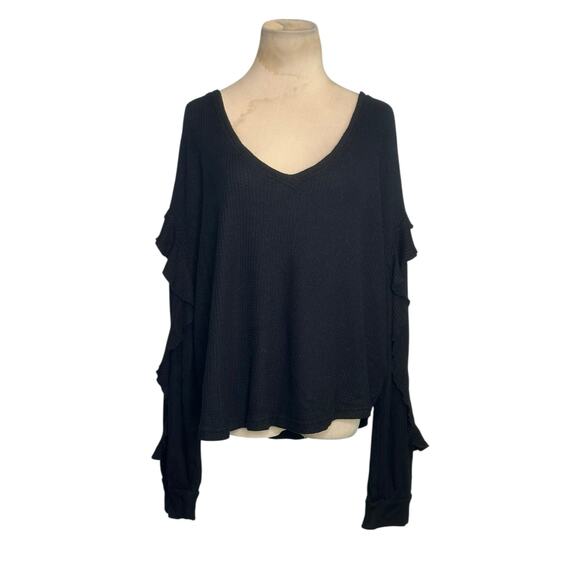 Pilcro black knit long sleeves top size XL - Picture 13 of 13